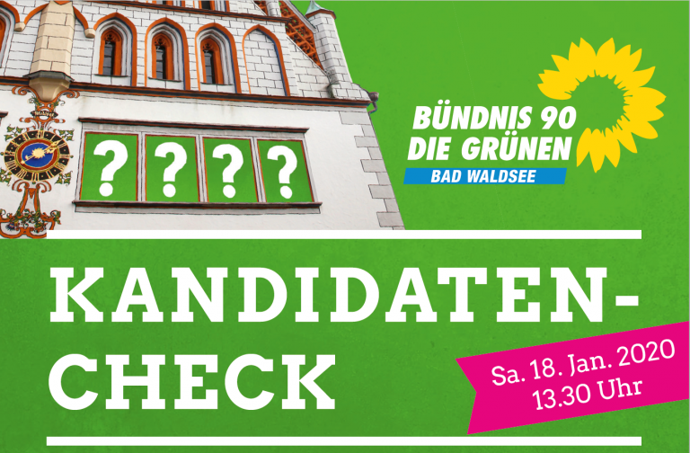 Bad Waldseer Grüne laden zum „Kandidaten-Check“