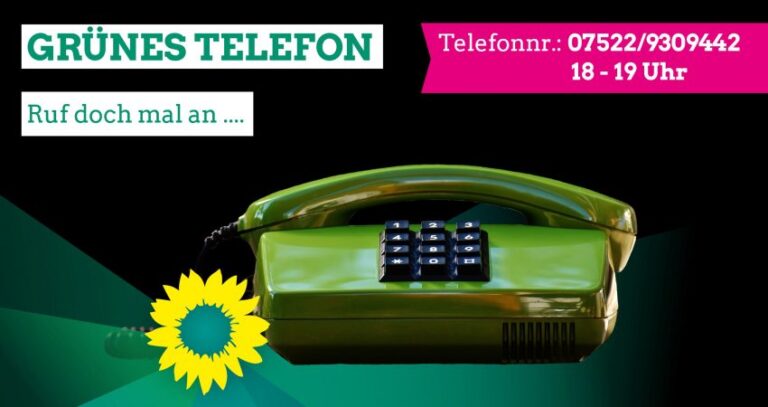 Grünes Telefon zur Landtagswahl