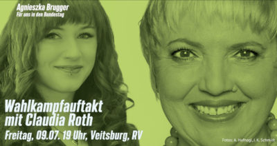 Wahlkampfauftakt mit Claudia Roth am 09.07.2021