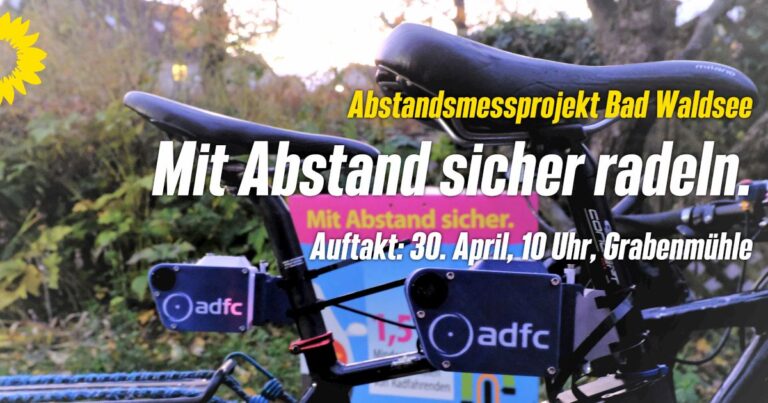 Mit Abstand sicher radeln – Abstandsmessprojekt 30. April 2022