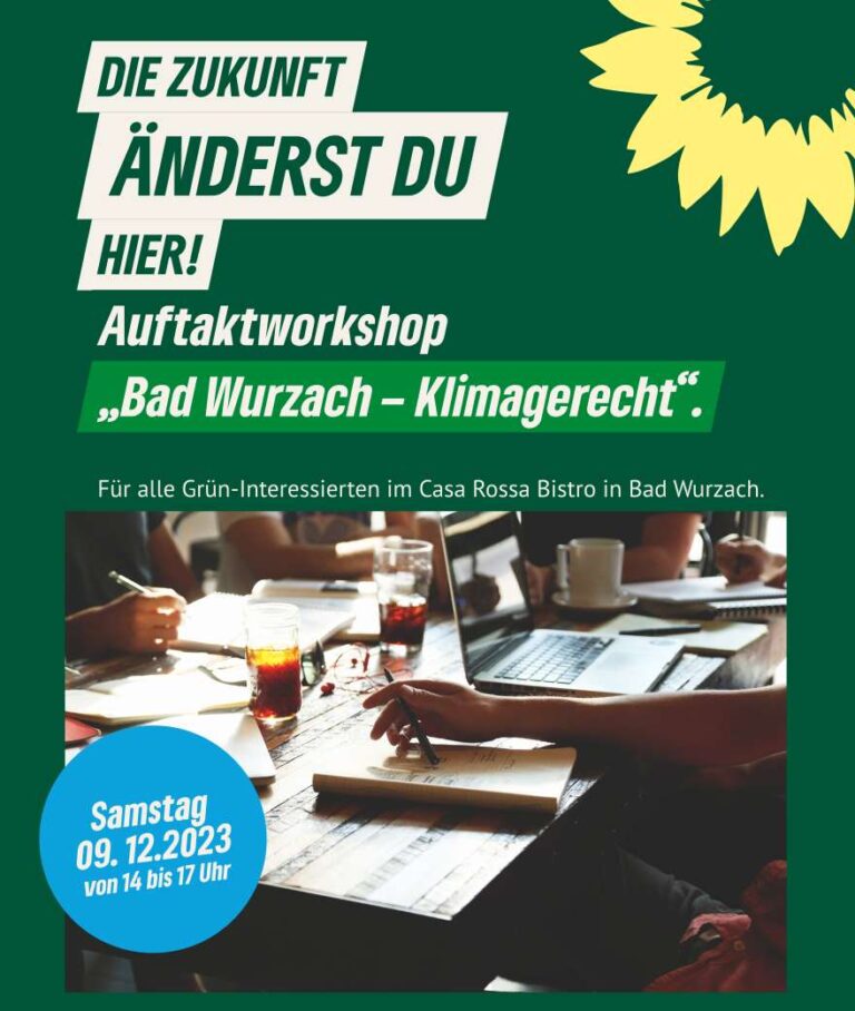 Grüne zur Kommunalwahl 2024: „Bad Wurzach – klimagerecht?“